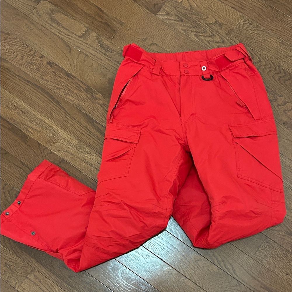 Red ski Pants